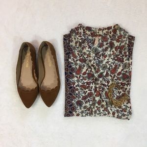Brown Ballet flats
